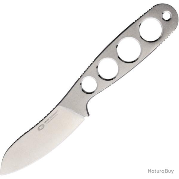 Couteau Fixe WithArmour Naked Muk Lame Acier AUS-8 Manche Acier Ajour� �tui Kydex WAR07965