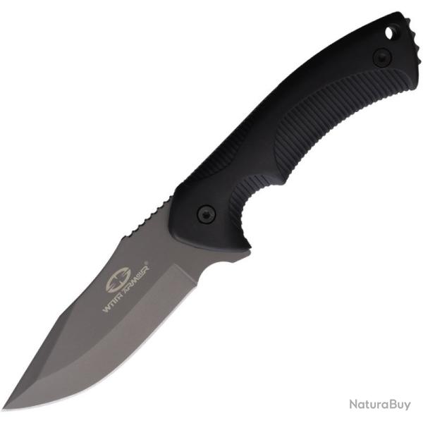 Couteau Fixe WithArmour Wasp Lame Acier 440C Manche Nylon Noir �tui Polym�re WAR014BG