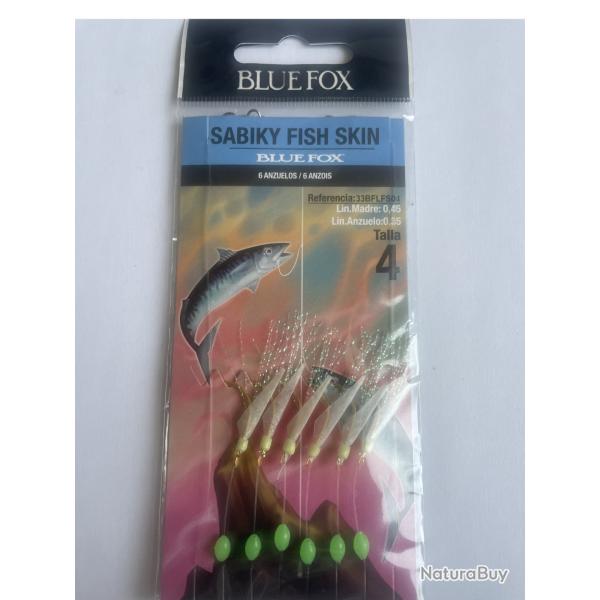 Blue Fox Sabiky Fish Skin - 6 hame�ons n�4 - Neuf 33BFLFS04