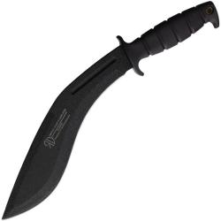 Couteau Fixe WithArmour Compata Lame Acier 420 Manche Polym&egrave;re Noir &Eacute;tui Nylon WAR022BK