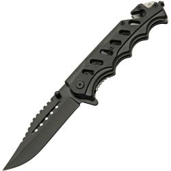 Couteau A/O Rite Edge Tactical Lame Acier Inox Manche ABS Noir Linerlock CN300553BK