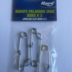 Ragot Agrafes Palangre Inox - 80 kg - Blister de 3 - R&eacute;f. ATO010020