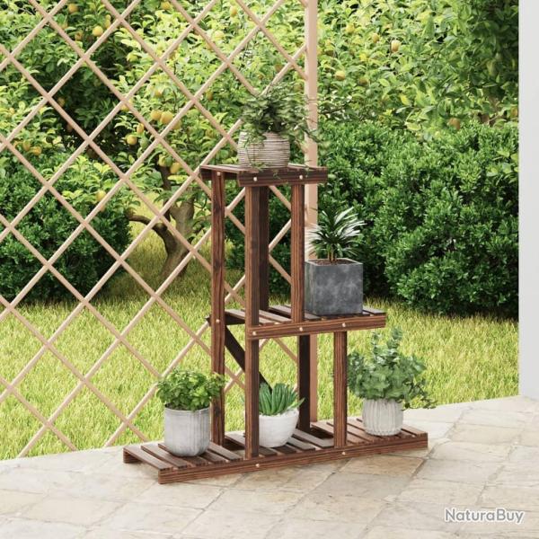 Support � fleurs, bois massif de sapin, pour le jardin, 81 � 25 � 75,5 cm