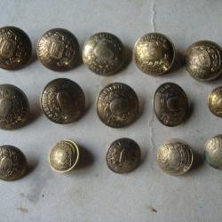 BOUTON INFIRMIER MILITAIRE  1875  1914