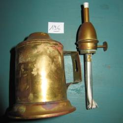 Lampe pour r&eacute;ajustage armes noire de fum&eacute;e m&eacute;che neuve (N&deg;196)