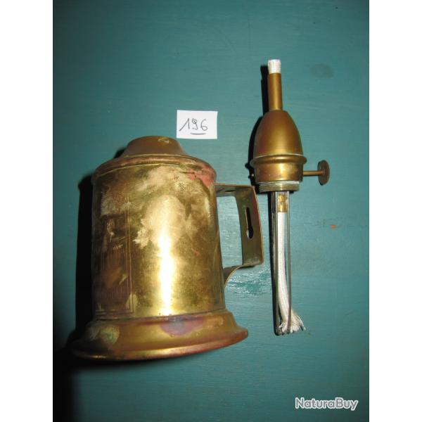 Lampe pour r�ajustage armes noire de fum�e m�che neuve (N�196)