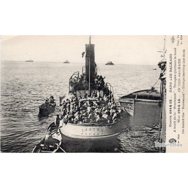 Carte postale ancienne Guerre 1914-1915 Balkans navire Provence -N�8958
