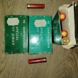 VENDS 3 BOITES DE CARTOUCHES CAL 141 ( 12MM ) 28 CARTOUCHES .