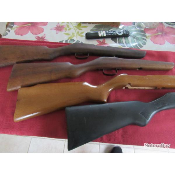 ensemble de 4 crosses de carabine divers