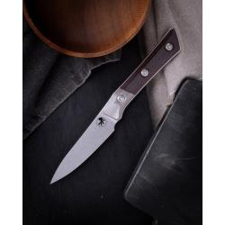 Couteau Microtech Paring Lame Acier M390MK Manche G10 Black Cherry &Eacute;tui Feutre Made In MCT3500B10BC