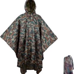 Poncho Imperm&eacute;able Camouflage 3-en-1 Chasse P&ecirc;che