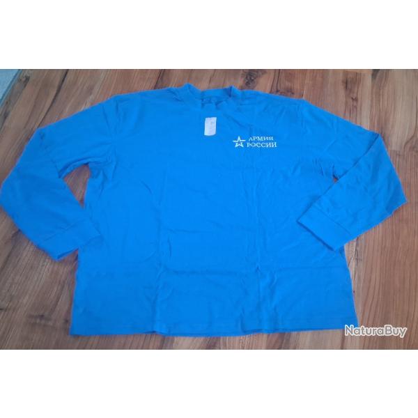 "ARM�E RUSSE" T-SHIRT MANCHES LONGUES ARM�E ACTUELLE RUSSE 100% COTON TAILLE XL NEUF