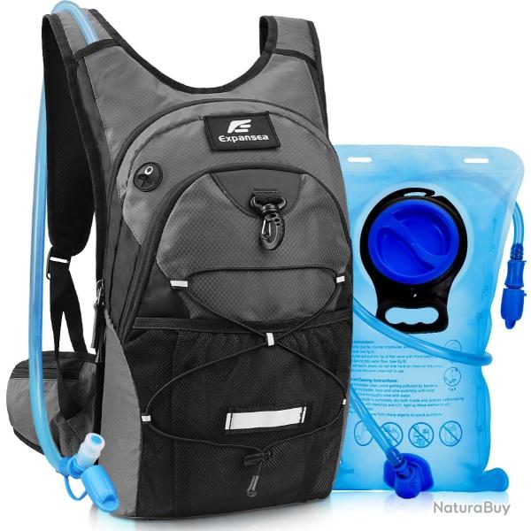 Sac � Dos d'Hydratation 15 L avec Poche � Eau 3 L Randonn�e VTT