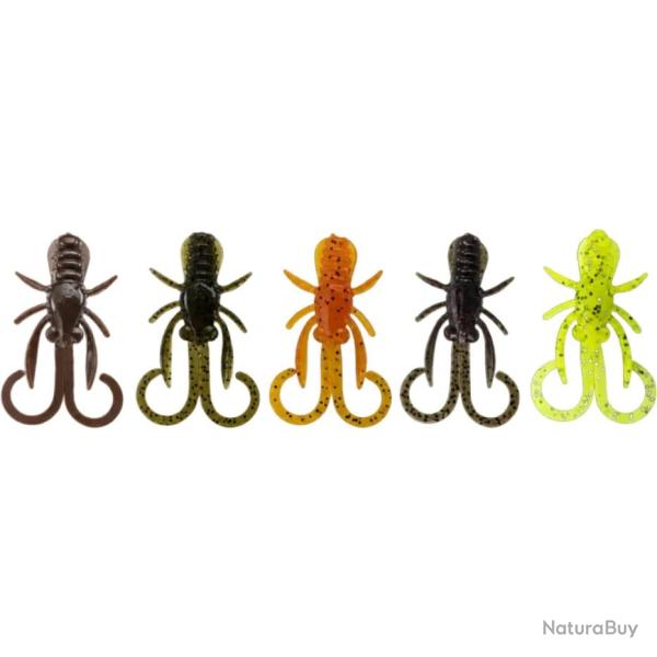 Leurre souple FISHUP Baffifly pack multi colors Mix01 1.5 / 3.8cm