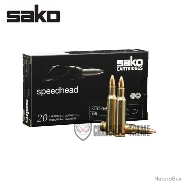 20 Munitions SAKO Speedhead FMJ 50Gr Cal 222 Rem Mag