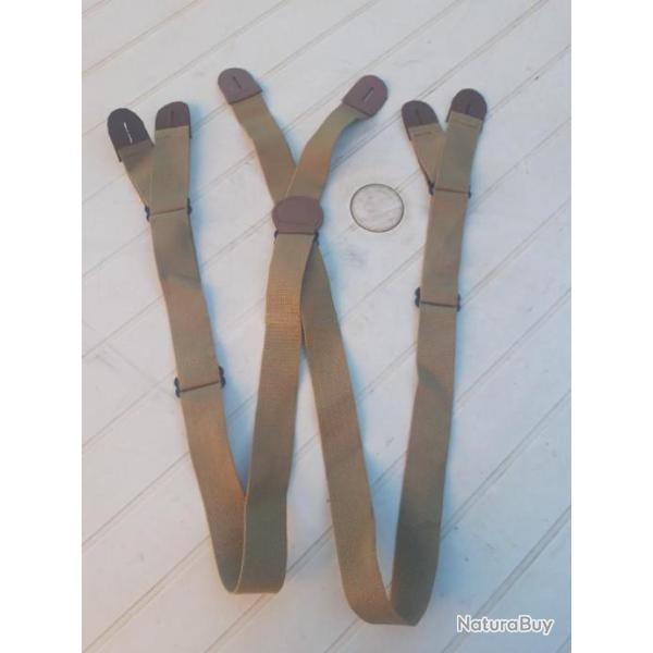 PAIRE DE BRETELLES TYPE U.S. WWII MODELE PARA