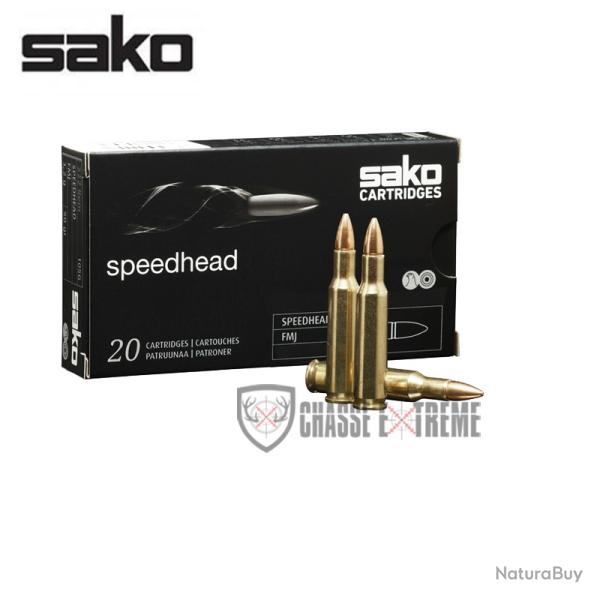 20 Munitions SAKO Speedhead FMJ 90Gr Cal 243 Win