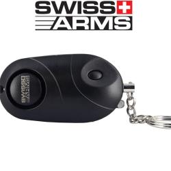 Porte-cl&eacute; Alarme Swiss-Arms noir (130 db)