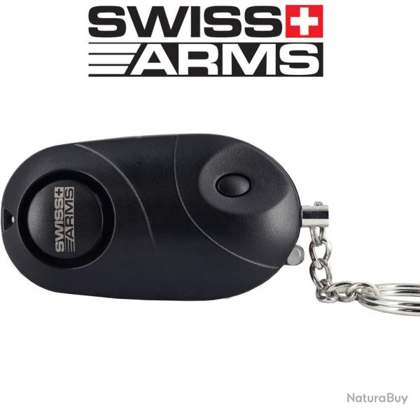 Porte-cl� Alarme Swiss-Arms noir (130 db)