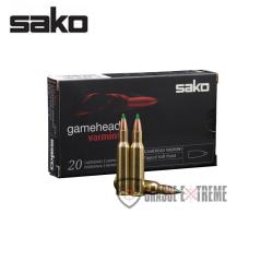 20 Munitions SAKO Gamehead Varmint 50Gr Cal 223 Rem