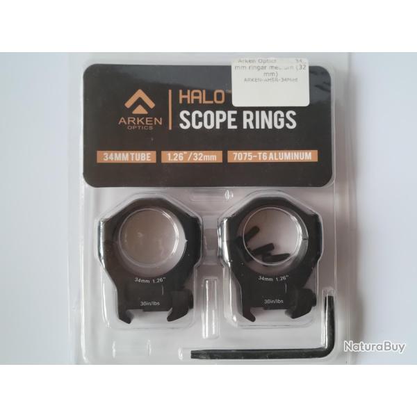 Colliers lunette 34mms Arken optics
