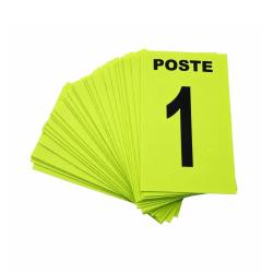 27 cartes de poste en PVC souple, 24 num&eacute;ros et 3 neutres