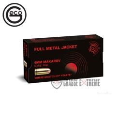50 Cartouches GECO 95Gr Cal 9 mm Makarov FMJ
