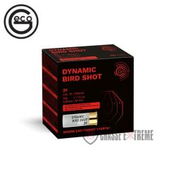 25 Cartouches GECO Dynamic Bird Shot Cal 12/65 N&deg;5