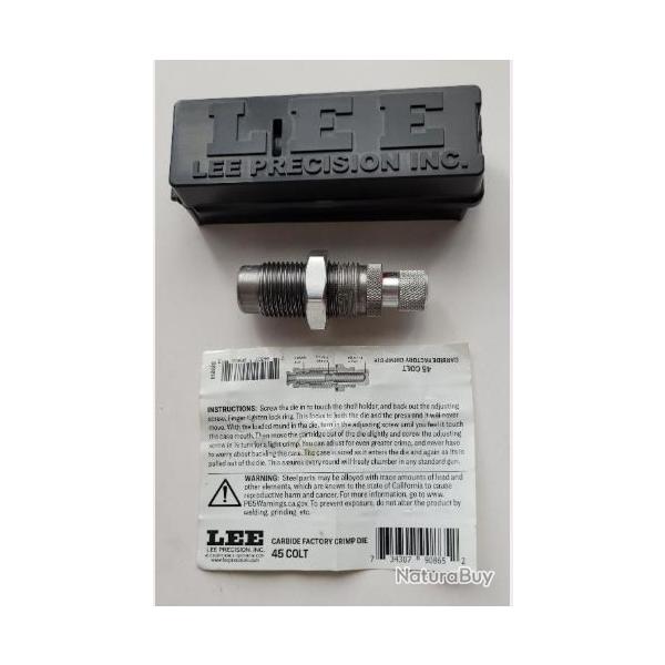 45 L COLT - Carbide Factory Crimp Die Sertisseur conique Lee Precision