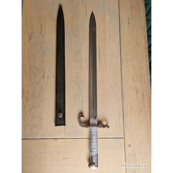 Ba�onnette sabre Mauser argentine Mod�le 1891 (Modelo Argentino) avec fourreau au num�ro)