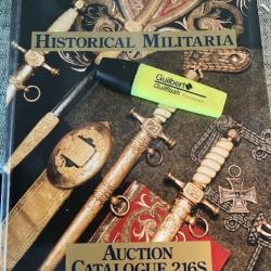 Enorme Catalogue vente USA - Historical Militaria - Auction Catalogue 216S