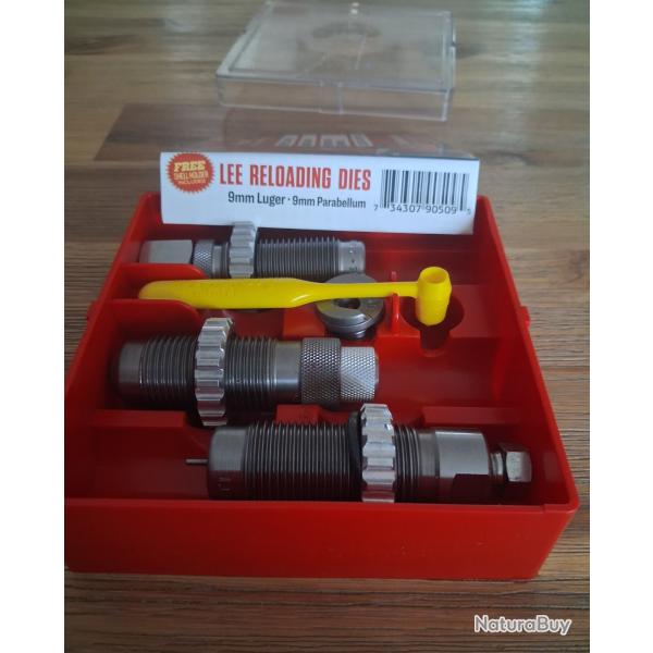 JEU 3 OUTILS LEE CAL 9MM LUGER