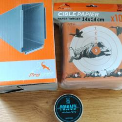 Lot : Porte cibles + Cibles  + 500 Plombs