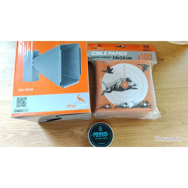 Lot : Porte cibles + Cibles  + 500 Plombs