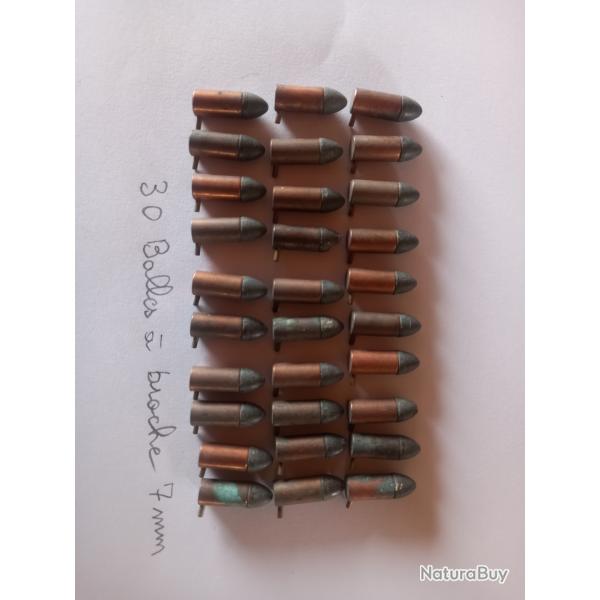 30 balle broche de pistolet 7mm