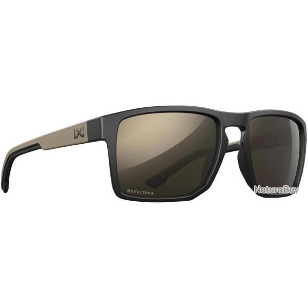 Lunettes polarisantes WILEY X Founder captivate tungsten mirror grey / matte back tan frame
