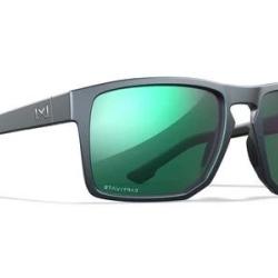 Lunettes polarisantes WILEY X Founder captivate polarized green mirror amber / matte graphite frame
