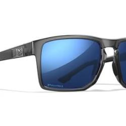 Lunettes polarisantes WILEY X Founder captivate polarized green mirror grey / gloss cristak grey fra