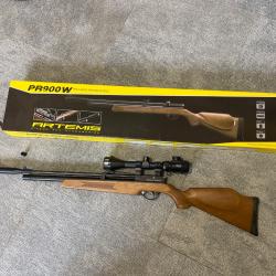 Carabine PCP Artemis PR900W Gen 2 (Cal. 5.5mm) + Lunette 3-9x40 + Bo&icirc;te