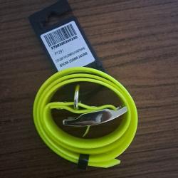 Collier jaune fluo 85 cm x 25 mm pour chien de chasse - polyur&eacute;thane