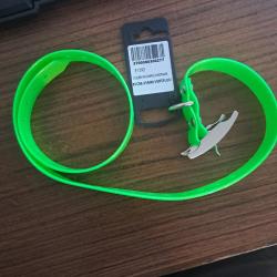 Collier vert fluo 85 cm x 25 mm pour chien de chasse - polyur&eacute;thane