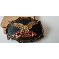 Boucle de ceinture Harley Davidson vintage 1978 Rain Tree (Paintree)