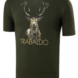 T-SHIRT TRABALDO IDENTIFY CERF VERT