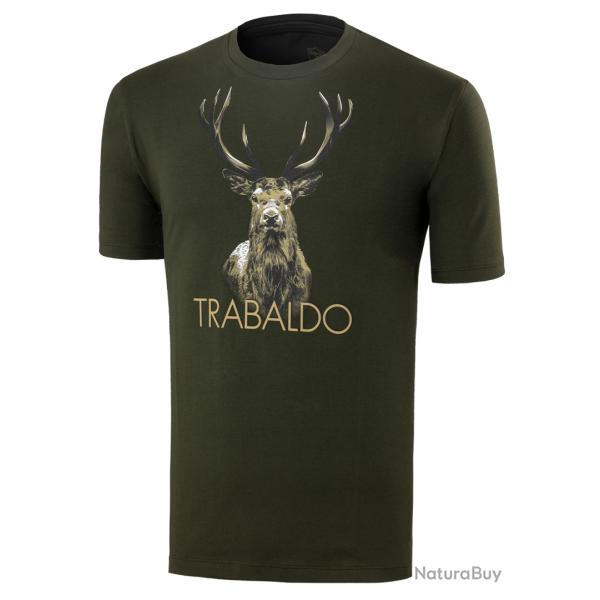 T-SHIRT TRABALDO IDENTIFY CERF VERT