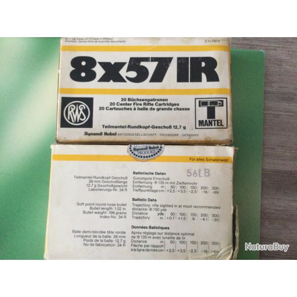 38 balles 8X57IR