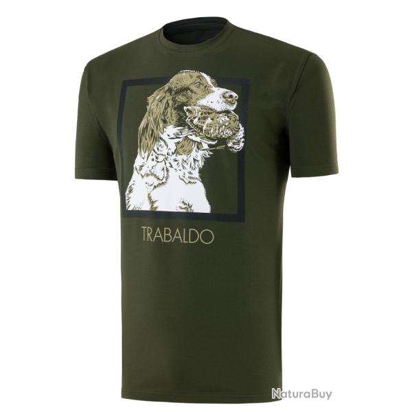 T-SHIRT TRABALDO IDENTIFY CHIEN VERT