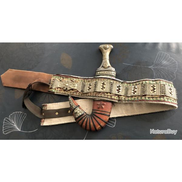 Superbe Jambiya avec ceinture