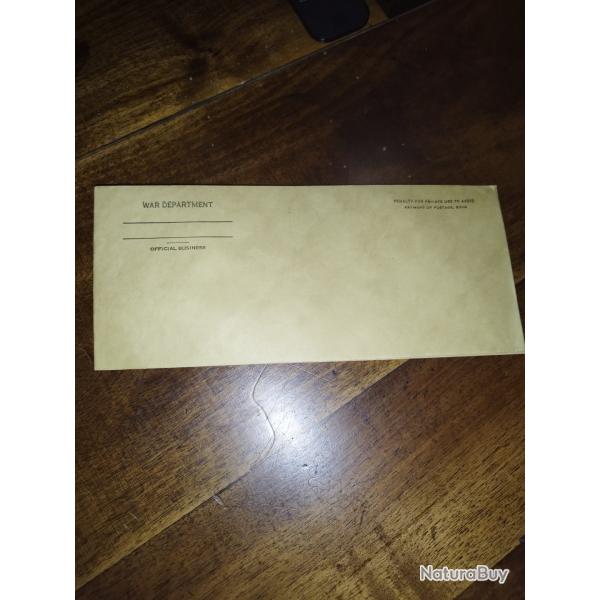 Enveloppes US WW2 OFFICIELLES