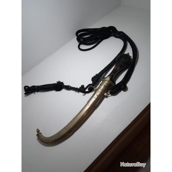 Ancien Poignard Marocain Koummya / Dague Berb�re Traditionnelle - XXe