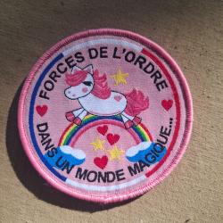 Patch ecusson force de l'ordre dans un monde magique. Pour Collectionneur